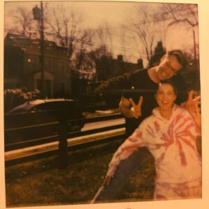 Eva Amurri Martino Instagram - This week, five years ago, Ian and I went on our first date. 🥹

He took me to his friend’s farm to check out their maple syrup trees, and then for dinner at a fantastic, little Mexican restaurant in Bridgeport (that sadly didn’t survive the pandemic times). I was super duper pregnant (nearly 8 months) and it was awkward for both of us because all the sweet people who owned the restaurant kept coming up to us to congratulate us on the baby. I remember Ian looking at me and saying “I don’t really know what to say to them” 🫠and I told him “just say thank you otherwise we’re going to have to have a whole conversation with them about it.” 😂

Getting to know somebody, falling in love, building trust, and a new type of modern family- All under the wildest circumstances was incredibly difficult.  It nearly broke us more than once. And it also taught both of us so much about what true connection and partnership is. 

The truth that some people don’t want you to know is that happiness can be whatever you want. It doesn’t have to be like anything you’ve known before…and nobody else but you has to “get it”. True happiness will flow with you, not against you. Trust your instincts. Be brave in asking the universe for what you need. 

When I met Ian my life was in f*cking shambles. I was not AT ALL expecting to meet my life partner. I had *all* the chips on my shoulder, and enough “baggage” to drag a steamliner down to the depths. 😬 He wasn’t what I expected. And I wasn’t what he had expected either. His future didn’t come tied up in a package like this in his boyhood dreams. We don’t ever think to dream outside the lines. 

I guess my point is that when things seem the darkest, that’s when you have to look for sparks of joy the most. It’s when you have to believe in the magic, recognize the magic, and follow the magic. ✨❤️

(These Polaroids are from late April 2020. Ian had just met the big kids a couple weeks earlier and we were all in that excited love bubble of flow and connection. Marlowe had gotten a Polaroid camera for Christmas and wanted to take photos of our “play date” with Ian. These are some of our most precious memories. 🥰)