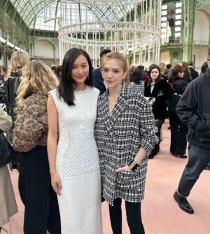 Fala Chen Instagram - Fashion shows can be a bit too brief in my past experience, but today with @chanelofficial was such a fulfilling one beyond my expectations. From the dazzling show itself at The Grand Palais to the luncheon where I met many incredible women, to an evening of ballet and dinner at Opera Garnier. Feeling loved and inspired, merci! #chanel #chanelspringsummer @michellepandabear @missfashioncloud makeup by @sunn.seo hairstyling @miwamoroki