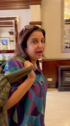 Farah Khan Instagram - Desigiri! Sabko aati nahi.. meri jaati nahi! #londondiaries .. Thank you to Williams the concierge for sm exceptional acting 😃