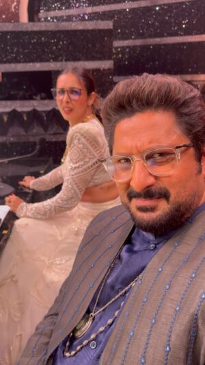 Farah Khan Instagram - When #circuit meets #munniBhai .. 😂 #onset #jhalakdikhlajaa #FAM ( farah-arshad-malaika) @sonytvofficial  #hookedonjhalak♥️