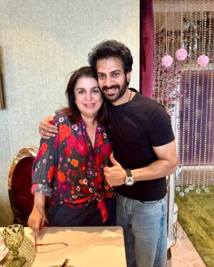 Farah Khan Instagram - Coming soooonnn.. on my YouTube channel.. me n my favorite contestant of Biggboss18 .. @karanveermehra ❤️ 💃🏻
