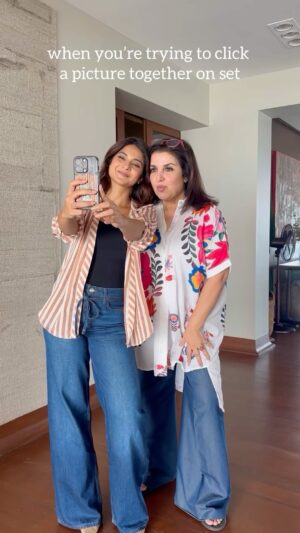 Farah Khan Instagram - A day in @farahkhankunder’s kitchen is never dull - let’s just say the recipe was the least of our worries! 😂

#BehindTheSpoons 👩‍🍳