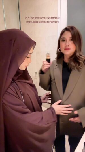 Fatin Afeefa Instagram - Welcome you to the club, mommyhood with @sugardollbynn . Post partum hairfall? Whooo 💁🏻‍♀️💁🏻‍♀️💁🏻‍♀️