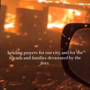Fernanda Romero Instagram - My heart aches 💔 
Last night was a horrible night. I  am deeply sorry for those who have lost everything in the devastating California fires. 💔 To those who had to flee their homes, leaving behind memories, cherished belongings, and even their beloved pets—my thoughts and prayers are with you. It’s unimaginable to see the city that has given so much now engulfed in such destruction. This is heartbreaking and enraging all at once. Sending love, strength, and hope to everyone affected. You are not alone.

🫶🏽gracias también a nuestros amigos que nos han llamado y ofrecido sus casas. Gracias de corazón. 

-
-
-
-
-
-
-
-
-
#CaliforniaStrong
#PrayForCalifornia
#CaliforniaFires
#WeStandWithYou
#RebuildCalifornia