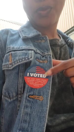 Gabrielle Dennis Instagram - I am something like a nerd and take voting seriously, like, SERIOUSLY, I get a little too excited lol PLEASE get out and vote today if you haven't already, and if you have, pat yourself on the back! And if you pre-gamed with your sample ballot, pat your back again lol 🙌🏾🗳 

I vote because my vote matters, and I vote because I can!

So if you happen to be in a line today and need something to do pull out your phones and study up on ALL the items on your ballot because more is on the line than just the President every 4 years and you'd be surprised the things that can slip through the cracks on your local level if you aren't paying attention. And OF COURSE, study up on the presidential candidates as well because as with the local stuff, misinformation can lead to misunderstanding and I for one want to feel my votes are educated choices made on my OWN terms and research. Google is our friend.

Anyhoo, this election is happening one way or the other, so you might as well get out and be a part of it.

HAPPY VOTING 🗳💙
#Vote