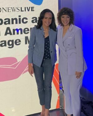 Gaby Moreno Instagram - NYC ➡️ Nashville 🍎 🤠 🎸 

@goodmorningamerica @abcnewslive @americanafest 

Suits:
@mcnz_official 
@regardstylehouse