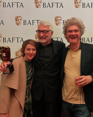 Gemma Whelan Instagram - What a beautiful night celebrating #horriblehistories getting a @bafta Special Award. I TOUCHED A BAFTA!!
Huge congratulations to the whole team for the last 11 series - one of the most fun shows I've ever worked on - dressing up and doing silly voices is a job! Shout out to @fairfaxandfavor for these beautiful boots and @tallulahandhope for this beautiful dress. 🧡🤗🧡