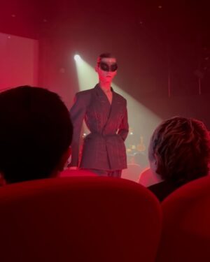 Haley Tju Instagram - Thank you for having me at the ‘Nighthawk’ premiere @MaisonMargiela ❣️🔪🩸 Absolutely mind blown by your craftsmanship and vision, always.