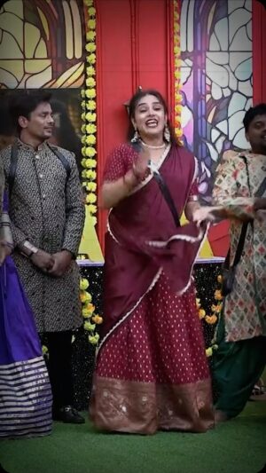 Hari Teja Instagram - From tasks to moments of fun, she’s keeping the house entertained like no other! Keep shining, Hariteja! 🌟

Stylist: @emraanartistry 
Outfit : @labelmacara 
Jewellery: @anyas_2020 

#HaritejaHumor #ComedyQueen #BB8Telugu #BiggBoss8 #FunAndGames #EntertainerHariteja #RisingStar