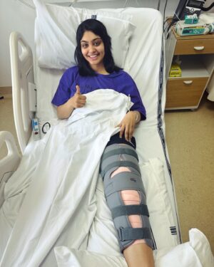 Harleen Deol Instagram - Just had a successful knee surgery done. 
 Road to recovery begins and hoping to be back on the field soon 💪
#cheers✌🏻