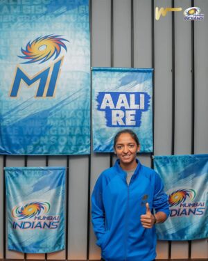 Harmanpreet Kaur Instagram - “We are thrilled to have Harmanpreet as the captain of Mumbai Indians’ first-ever women’s cricket team. She will inspire our team to play their best cricket.” - Mrs. Nita M. Ambani 

Skipper Harman, now for #MumbaiIndians. 💙

#OneFamily #AaliRe #WPL @imharmanpreet_kaur