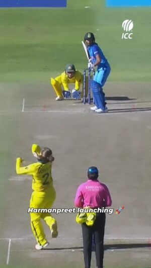 Harmanpreet Kaur Instagram - The power of Harmanpreet Kaur 💪

#Cricket #CricketReels
