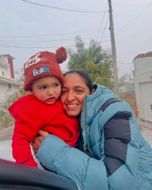 Harmanpreet Kaur Instagram - Loving this little bundle of Joy ❤️🧿