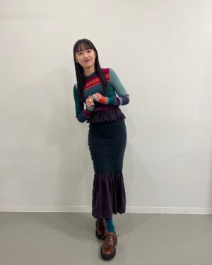 Haruka Kudo Instagram - 日本テレビ「1億人の大質問!?笑ってコラえて！」ありがとうございました〜🎯ほっこりニマニマしちゃうVTRに癒されました^ ^

　　　　　　　　　　　　　　　　　　　　　　　　　　　　　　　
tops/skirt: @coq_tokyo  @kanakokajihara
accessories: @zuttoyellow_showroom
shoes: @ash @ash_japan_official
