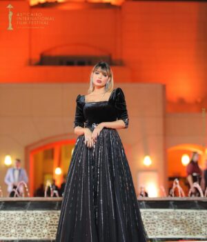 Heba ElSisi Instagram - Cairo international film festival closing ceremony @cairofilms 🎞️ #cairofilmfestival #cff45 #cff #egypt #cinema 
Evening gown @perla.vip.eg 
Hair @alsagheersalons @mostafaalsagheer 
Makeup artist @asmaa_said_33 
Jewelry @treasure_box_by_rashmaa 
Photographer @mohab_mohamed19 @yasserelmogy @abanoub_kinz_photography @paulanasr_photography 
#hebaelsisy #missegypt #missegyptprogram #makeup #hair #dress #photography