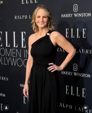 Helen Hunt Instagram - Glammed up to be with @ninagarcia and @elleusa to celebrate women in film. Love her!