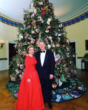 Hillary Clinton Instagram - Some of our White House Christmas trees throughout the years. Wishing everyone celebrating today a very merry Christmas!