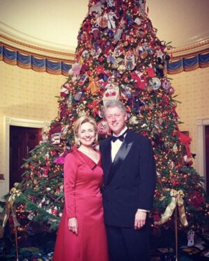 Hillary Clinton Instagram - Some of our White House Christmas trees throughout the years. Wishing everyone celebrating today a very merry Christmas!