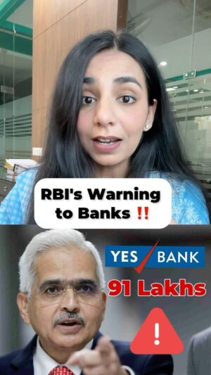 Himani Chowdhary Instagram - 🚨Yes Bank in trouble again? 

RBI has levied a penalty of ₹91 Lakhs on Yes Bank and it is very beneficial for us common people. Do checkout what happened and how this can benefit YOU. 

#rbi #yesbank #penalty #bank #personalfinance