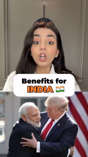 Himani Chowdhary Instagram - A.I 🤡 America & India 🗿 

So Donald Trump just won the election and is the new President of United States of America. Watch the video to find out what are the advantages & disadvantages of this result for Indian Economy, Stockmarket and Trade 🇮🇳 

#india #america #modi #donaldtrump #trump