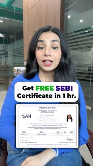 Himani Chowdhary Instagram - Follow for Finance Career Tips 🎓

NISM & SEBI are giving you a chance to get FREE Finance Certification. Follow the steps given in the reel to get it.

Let me know how it goes, mine is scheduled for this Sunday 🤓

#nism #certification #finance #career #sebi #upskill