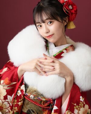 Hina Kikuchi Instagram - 成人式の前撮りしたよᙏ̤̫͚ฅ