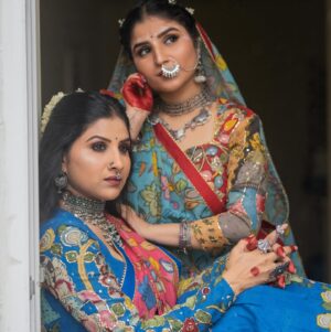 Indravathi Chauhan Instagram - All mesmerised in the holy land of Vrindavan ❤️ 
where the lord himself enchanted his Gopis🙏🏻

Jewellery @bcos_its_silver 
Look Design & Styled by @rishi_chowdary
Hair @makeuphairbyrajabali 
Makeup @swathis_makeup_academy 
Photography @manoj_gangula 

Saree look:
Sarees @brandmandir
Blouses @r.for.rupamani

Lehenga look:
Beautiful Radha Krishna Kalamkari customised lehenga sets by @aindhribymahitha 

Jewellery @bcos_its_silver