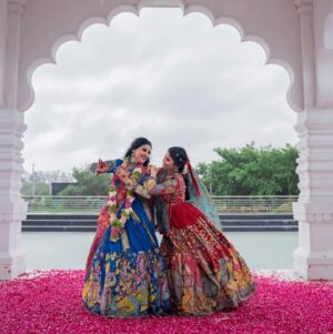 Indravathi Chauhan Instagram - All mesmerised in the holy land of Vrindavan ❤️ 
where the lord himself enchanted his Gopis🙏🏻

Jewellery @bcos_its_silver 
Look Design & Styled by @rishi_chowdary
Hair @makeuphairbyrajabali 
Makeup @swathis_makeup_academy 
Photography @manoj_gangula 

Saree look:
Sarees @brandmandir
Blouses @r.for.rupamani

Lehenga look:
Beautiful Radha Krishna Kalamkari customised lehenga sets by @aindhribymahitha 

Jewellery @bcos_its_silver