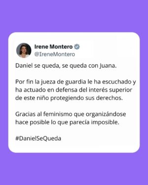 Irene Montero Instagram - #DanielSeQueda
