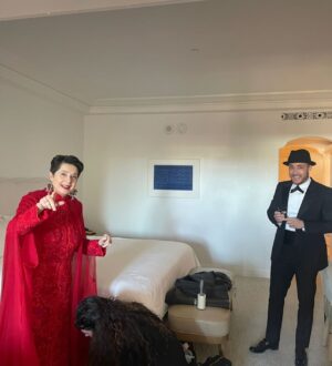 Isabella Rossellini Instagram - Memorable night at the Golden Globes where many  photos were taken but I always end up with very few . Here some while getting ready with make up artist @itsmatin ,with  my UTA agent Houston  Costa @unitedtalent , embracing the marvelous Tilde  Swinton at the  end of the night . I am so grateful to @dolcegabbana for always dressing me up so elegantly for these important occasions and to @lancomeofficial , I should say “ my family  Lancôme” that for over 45 years always assist  me with looks. The red carpets are terrifying to me. My hearts beats faster than when I am on stage. And as my Conclave Co star @stanleytucci explains “ … we don’t know the endings ” . But Congratulations to our script writer Peter Straugham for winning  @focusfeatures @goldenglobes