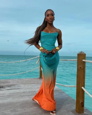 Jackie Aina Instagram - a different type of Christmas but a merry one nonetheless 🙏🏾 
thank you to all the beautiful Black women who helped me remain looking beautiful this year. @fisayolonge sent me this custom @kaicollective dress months ago and I could not wear it until I had the perfect occasion! I’ve found that occasion now and it was well worth the wait 😘 merry Christmas everyone! 🤎