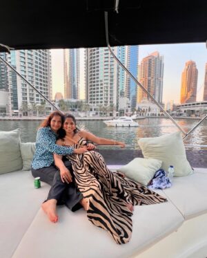 Jamie Lever Instagram - Thank you soo much @deepseaadventuresdxb @raynatours_ for arranging this Yacht 🛥️ ride for us in #Dubai… We had the best time & the most beautiful view of the sunset..