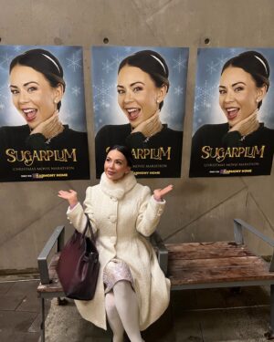 Janel Parrish Instagram - This magical movie premieres tomorrow and and as you can see, an amazing time was had 🤍 check out #sugarplummed tomorrow night on @hallmarkchannel ✨🧚 we promise big laughs, adventure, some happy tears, and a whole lot of Christmas magic!