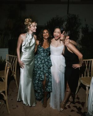 Janel Parrish Instagram - I needed some serotonin today, so I took a trip back to two weeks ago when I got to watch my beautiful and wonderful friend @lanacondor marry her person @anthonydltorre 🤍 was honored to be there to witness your union, sister. I love you forever, you beautiful soul
