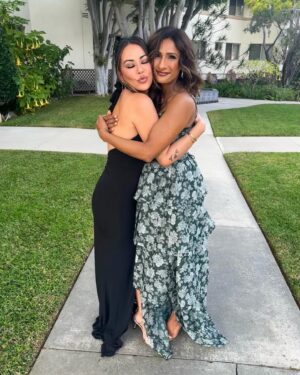 Janel Parrish Instagram - I needed some serotonin today, so I took a trip back to two weeks ago when I got to watch my beautiful and wonderful friend @lanacondor marry her person @anthonydltorre 🤍 was honored to be there to witness your union, sister. I love you forever, you beautiful soul