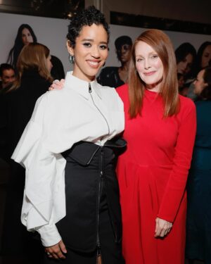 Jasmin Savoy Brown Instagram - Respectfully the highlight of my night was meeting @juliannemoore 😭 Thank you @elleusa & @ninagarcia for including me in such a brilliant room of women. This was genuinely one of the most inspiring nights of my career. I am forever changed. Thank you Getty Images & @elleusa !! #ELLEWIH