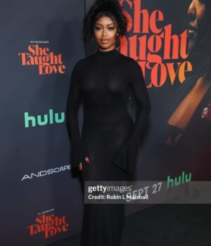 Javicia Leslie Instagram - Last night I had the pleasure of watching the film #SheTaughtLove… and my goodness, we have been blessed! This beautiful film follows the love story of two people living very different lives whose love teaches them (and the audience) unwavering compassion. I am BEYOND proud of you @chipsheridan! Thank you for giving US a film that takes every limit away and allows us to just exist in our own complexities. @arsemathomas, seeing you in this film, I was able to see myself… being fully loved… thank you! @natethedirector your vision was VISIONARY! Everyone, go see this film NOW on @hulu @shetaughtlovemovie… also, a black dress hate to see me coming 😏