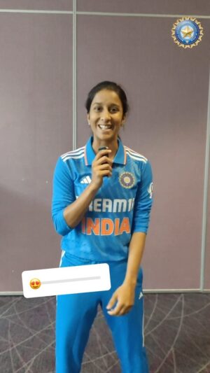 Jemimah Rodrigues Instagram - Excitement level building 🆙 📈

Just 2️⃣ days to go for the #INDvSA series opener and @jemimahrodrigues is ready! 🥳 

#TeamIndia | @idfcfirstbank