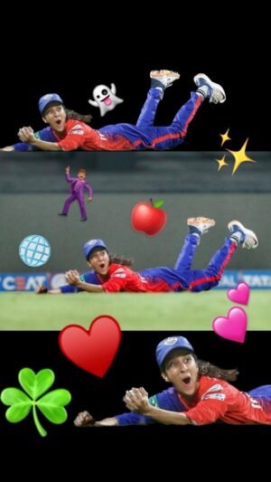 Jemimah Rodrigues Instagram - ROARRRR MACHAAAA!!🕺🏽🕺🏽🕺🏽

Dont miss them fun expressions at the end 💩

#WPL #DelhiCapitals