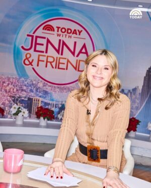 Jenna Bush Hager Instagram - After five years as a co-host of TODAY with Hoda & Jenna, @jennabhager is stepping into a new era!

January 13 kicks off the beginning of Jenna & Friends — the successor to “Hoda & Jenna.” And while Jenna feels bittersweet about saying goodbye to Hoda, she says her outlook is clear.

“I feel like I’m going to feel nervous — which, to be honest, I haven’t been since my first day (at TODAY). I’ve felt nerves here and there, but not real nervousness. Not, ‘Holy moly, what are we starting?’ And that’s the sign of something super exciting.”

🔗 Read our full profile of Jenna Bush Hager at the link in bio.

📸: Amy Lombard for TODAY