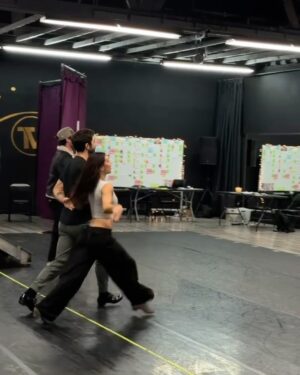 Jenna Johnson Instagram - My mini me came to check in on mama at @dwtstourofficial rehearsals 🥹