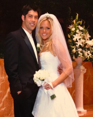 Jennie Finch Instagram - 20 years ago today, we started the ride of our lives at the alter in Southern California. All over the world & from state to state… forever & ever choosing you! It’s hard to put into words, I’ll leave it to one of my all time favs @therandytravis Forever & Ever, Amen! Happy Anniversary, my love! ❣️🤟🏽🙏🏽