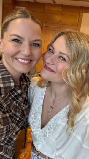Jennifer Morrison Instagram - Look who else I found in Paris! @emiliede_ravin @unionassoc
