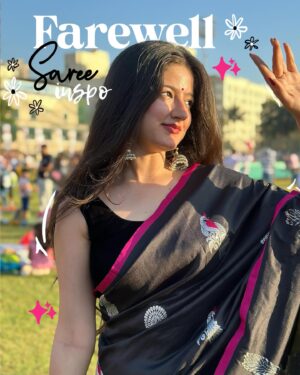 Jhanvi Bhatia Instagram - SAVE this for your FAREWELL SAREE INSPO 🤭💖

Which one’s your FAVOURITE out of the 9?😍 Tell me in the COMMENTS ❤️

#saree #farewell #farewellsaree #sareeinspiration #sareeideas #sareelove #sareefashion #explorepage #foryou #sareestyle #personalstyling #jhanvibhatia