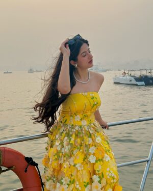 Jhanvi Bhatia Instagram - 23 & blooming 🌻

Had the best 2 days celebrating my birthday! Grateful for everything and everyone who wished me ❤️🧿

P.S. My vision and my design came to life so beautifully with this dress!! Extra love and extra proud that I wore my own design on my birthday 💛😌

#birthdaydress #floraldress #flowerdress #yacht #yachtlifestyle #birthday #birthdayoutfit #owndesign #personalstyle #fashiondesigner #ootd #explorepage #foryou #birthdayfashion #jhanvibhatia