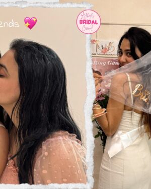 Jheel Mehta Instagram - My girls 💖🧿 #SurpriseBridalShower #JheelKePyaarMeDube #girlsjustwannahavefun #bridalshower #JheelMehta