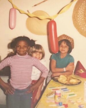 Jill Marie Jones Instagram - Last night, I took a quick trip down memory lane… wanting to try to remember it all. Of course, I didn’t succeed but really truly wanted to try. Remembering my childhood friends, my first bicycle (it was purple with white tassels), my Barbie Townhouse that I wanted so badly… my Mom worked extra hours, that Christmas, so that I could have it. 

Remembering… my first boyfriend, my first real kiss, my first love. 

Remembering my first job… McDonalds (I was 13, just about to turn 14 and lied and said that I was 15 because I wanted a job so bad…Lol). I was on Drive Thru & Fries. I wanted to be on the grill SO BAD but they wouldn’t let me (at that time) because I was a girl. 

Remembering all of my accomplishments that I’ve had to walk (barefoot) over hot coals, for me to achieve… because they were far from easy and nothing was ever given. 

I look at these photos and I see innocence… but I also see an inquisitive young girl, who became a determined young woman, who then became a woman that is strong, independent, a fierce and fearless fighter. A hard worker. A seeker. A woman that doesn’t mind being unpopular… especially when “popular” is on the side of wrong and unkind. A woman who has gotten knocked down many times throughout these years and continually gets back up, dusts herself off and again… stands tall. A woman that is unapologetically who she is… and I AM SO PROUD OF HER!!! ✨✨✨ 

Happy Birthday to ME!!! 🎉
And trust me… I’m just getting started!!! 

Here’s to the Rock Star!!! 🤘🏾
Here’s to the Weirdo!!! 😜
Here’s to #50 💃🏾♥️🥂