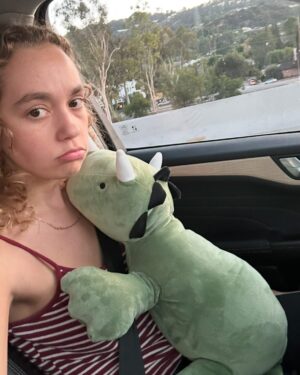 Jillian Shea Spaeder Instagram - Choose your character 
1. Feeling cool. Feeling fun.
2. Uh oh I climbed a palm tree and I can’t get down 
3. My football team is better than yours
4. election is still ruining my mood 
5. Requires Emotional support Dino 
6. Yeah