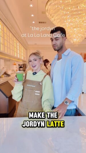 Jordyn Jones Instagram - I have my own drink!! Go try “The Jordyn” now at @lalalandkindcafe 💛 #lalaland #coffee #matcha #barista #lalalandsecretmenu