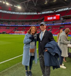 Julie Foudy Instagram - Wembley Stadium. 78,346. USWNT vs England. For a FRIENDLY. Largest crowd ever to watch a women’s friendly. Love when I get to live these moments in women’s soccer history from a really good seat. 🙏🏼 Nothing better than pitchside at Wembley. A little flavor if you missed. Plus a huge shout out to our larger TNT Sports team for rocking a 80 minute pregame show and 30 min post game as well. Love our squad! (Finally, let’s not forget our best photographer AND reporter @melissaortiz5… she does it all.)